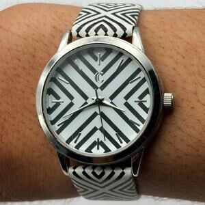 Silver & Black Charming Charlie Watch